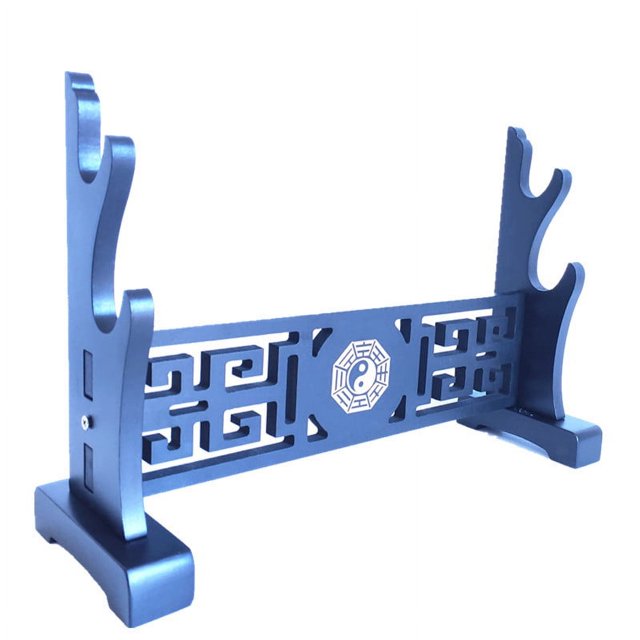 Artesanías de madera Soporte para espada Bagua con forma de dragón Soporte para espada Soporte para espada hueco clásico Soporte para flauta Soporte para flauta Estante para armas