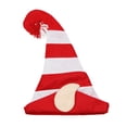 thumbnail image 2 of Northlight 22" Red and White Striped Unisex Adult Christmas Elf Hat - One Size, 2 of 2