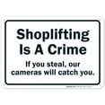 thumbnail image 1 of Shoplifting Is A Crime Sign, 10x7 Aluminum, 1 of 1