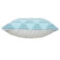 thumbnail image 5 of Laddha Home Designs Handwoven Two Tone Jacquard Cotton Throw Pillow Cover - 20" - Blue and White, 5 of 12