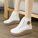 thumbnail image 1 of Botas de Nieve de Moda Antideslizantes, Botines con Forro Suave, Accesorios, Zapatos de Mujer Impermeables con Aislamiento Más Cálido para Senderismo, beige 35 SOLEDAD Botas de nieve, 1 of 10
