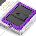 thumbnail image 5 of Dteck Case for Samsung Galaxy Tab A9+ Plus Case 11" 2023 (SM-X210/X216/X218), Heavy Duty Shockproof Protective Case with Screen Protector, Built-in Stand, Shoulder Strap,Purple, 5 of 7