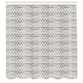 thumbnail image 2 of Ambesonne Purple Shower Curtain, Pastel Colored Wavy Lines, 69"Wx75"L, Pale Mauve Lilac, 2 of 4
