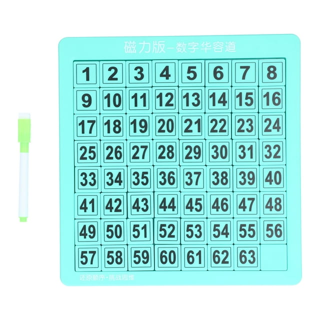 Rompecabezas de números consecutivos, tablero de dibujo magnético, juguete para niños, rompecabezas de escritorio, juguete verde