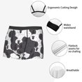 thumbnail image 3 of Honeii Black And White Sheeps Men's Underwear Boxer Briefs Pack, ComfortSoft Boxer Brief for Men, Moisture-Wicking Breathable-Small, 3 of 5