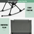 thumbnail image 6 of Camping Chair, Vecukty High Back Rocking Chair 165 lbs Capacity,Compact Outdoor Portable Folding Rocker Chair for Camping Hiking Gardening Travel Beach Picnic,Gray, 6 of 9
