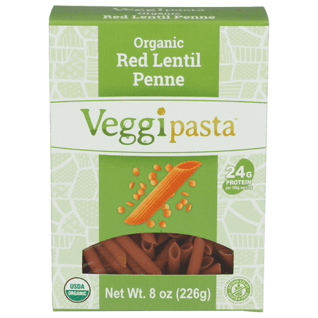 Organic Red Lentil Penne Gluten Free Pasta