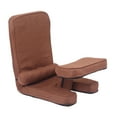 thumbnail image 3 of Lipstore 15 Position Adjustable Floor Chair Comfortable for Playing Games Home Office Deep Brown, 3 of 8