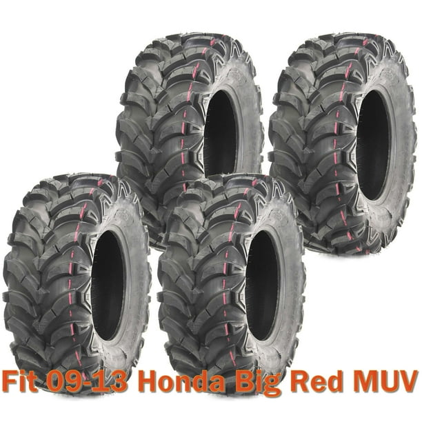 0913 Honda Big Red MUV Full Set 4 ATV tires 25x1012 P341 Deep Tread Mud