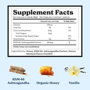 Better Alt KSM 66 Ashwagandha Honey Sticks |Organic Multiflora Himalayan Honey |1 Month Dietary Supplement