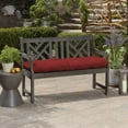 thumbnail image 2 of ARDEN Outdoor Plush Modern Tufted Bench Cushion, 48 x 18, Water Repellent, Fade Resistant, Tufted Bench Cushion for Bench and Swing 48 x 18, Ruby Red Leala, 2 of 7