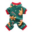 thumbnail image 4 of Pet Christmas Outfits 4-Legged Cartoon Pattern Costume Small and Medium Cold Weather Jumpsuit, 4 of 5