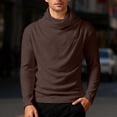 thumbnail image 2 of Wxolcjlv T-Shirt For Mens Personalized Long Sleeve High Neck Base Layer Stylish Stand Collar Wear Tee,Size M-3XL, 2 of 5