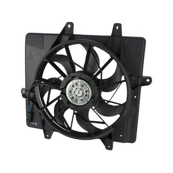 Radiator Fan Assembly - Compatible with 2001 - 2005 Chrysler PT Cruiser Wagon 4-Door 2.4L 4-Cylinder Naturally Aspirated DOHC GAS 2002 2003 2004
