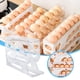 thumbnail image 1 of Xihbxyly Ofertas Del Prime Day Puerta Lateral Refrigerante, Caja de Almacenamiento Automática para Huevos, Bandeja para Huevos, Estante para Preservación de Huevos, 1 of 5