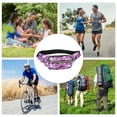 thumbnail image 6 of Unique Bargains 1 Pc Fanny Pack Bears Print Waist Bag Purple, 6 of 6