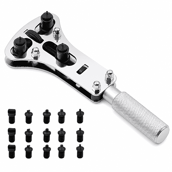 Verdlora Wristwatch Case Opener Adjustable Screw Back Wrench Remover Watch Repair Tool