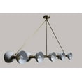 thumbnail image 6 of 10 Light Modern Raw Brass chandelier light Fixture, 6 of 8