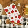 thumbnail image 6 of Summer Strawberry Party Decorations Strawberry Kitchen Towels Strawberry Shortcake Party Decor Strawberry First Birthday Decorations Summer Dish Towels Spring Summer Decorations, 6 of 6
