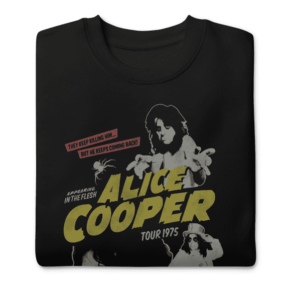 Alice Cooper 1975 Tour Vintage Sweatshirt