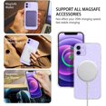 thumbnail image 4 of for iPhone 12/iPhone 12 Pro Magnetic Case [Compatible with Magsafe], Clear Glitter Full Body Protective Cover Slim TPU Transparent Shockproof Bling Phone Case for iPhone 12/12 Pro 6.1", Clear, 4 of 18