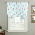 thumbnail image 2 of Summer Swimmers Balloon Curtains for Bedroom/Front Door/Bathroom, Cartoon Swimming Girls Boys Sports Tie Up Curtains 63 Inch Length Light Filtering Kitchen Curtains Shades for Windows 46"x63", 2 of 8