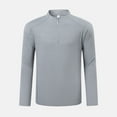 thumbnail image 2 of Maean Mock Neck Tops for Mens Long Sleeve Pullover Quarter Zipper Golf Shirts Athletic Casual Workout, 2 of 7