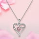 thumbnail image 3 of Mother's Birthday Gift I Love You Mom S925 Sterling Silver Heart Pendant Necklace, 3 of 4