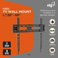 thumbnail image 6 of ELG FIX400 Fixed TV Wall Mount Bracket for 32–77 in TVs, Slim Low-Profile Steel, VESA 400x400, Supports up to 110 lb, 6 of 8
