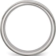 thumbnail image 2 of Stainless Steel Brushed And Polished 6mm Grooved Edge Band (Size 6.5) Made In China sr88-6.5, 2 of 5