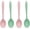 2 Pink 2 Green, variant on Miaocao 4 Pcs Silicone Spoon Cucharas De Silicona, Para Cocina Mixing Spoons, Cookware Silicone Cooking Spoons Suitable for Cooking Baking Stirring Mixing Tools, (Red,Yellow,Green,Blue)