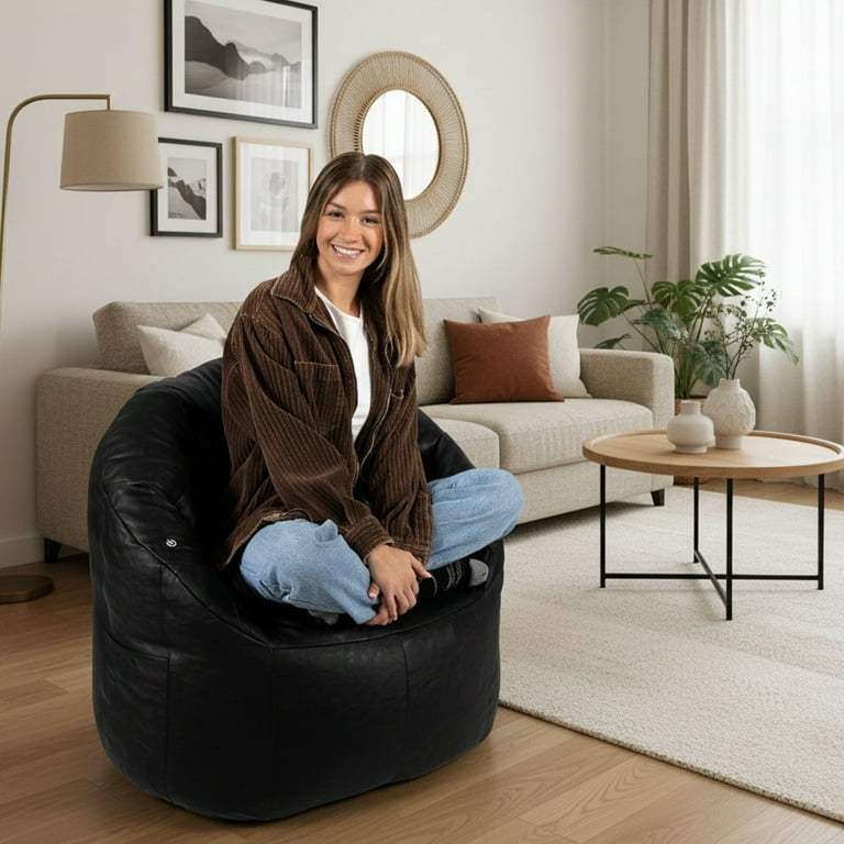 mila schon ￥69,300 ストレッチダンボールバルーンヘムブルゾン Big Joe Milano Bean Bag Lounger Furniture with Vibe Vibrating