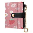 thumbnail image 2 of Small Wallet For Women Bifold Leather Pocket Coin Credit Card Holder With RFID Blocking Strawberry, 2 of 6