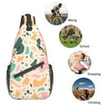 thumbnail image 6 of ZICANCN Crossbody Sling Bags for Women Men,Modern Colorful Terrazzo Pink Casual Shoulder Backpacks for Hiking Daypacks, 6 of 9