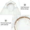 thumbnail image 5 of Veil Flower Floral First Communion Headpiece Veils White Wreath Holy Girl Headband Girls Wedding, 5 of 8
