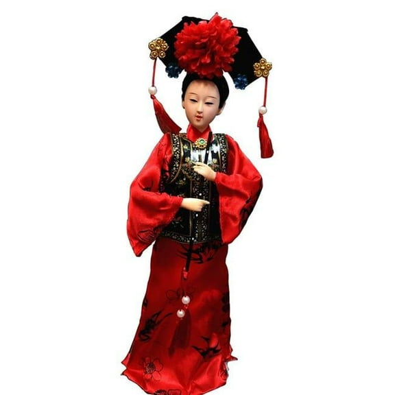 Panda Superstore PS-TOY3245219011-CHRIS01352 Classical Dolls Chinese Characteristics Gift Silk Souvenir Handmade Dolls