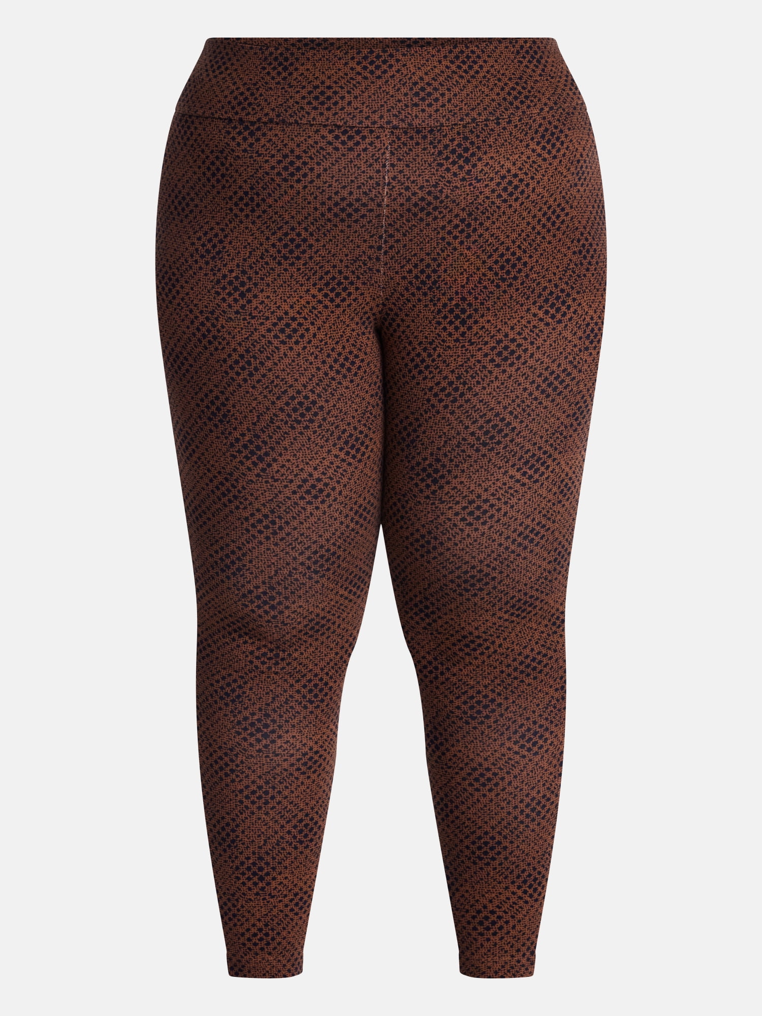 Terra & Sky Women's Plus High Waist Full Length Leggings, Sizes 0X-5X