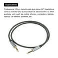 thumbnail image 4 of 3.5mm Aux Cable Male to Male Auxiliary Audio Cable HiFi Headphone Cord 1.6ft Nylon Braided for Phone Stereo, Grey, 4 of 4