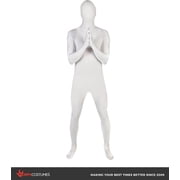 Morphsuits White Morphsuit Mens Womens Skinsuit Zentai Suit Fancy Dress Costume Halloween White M