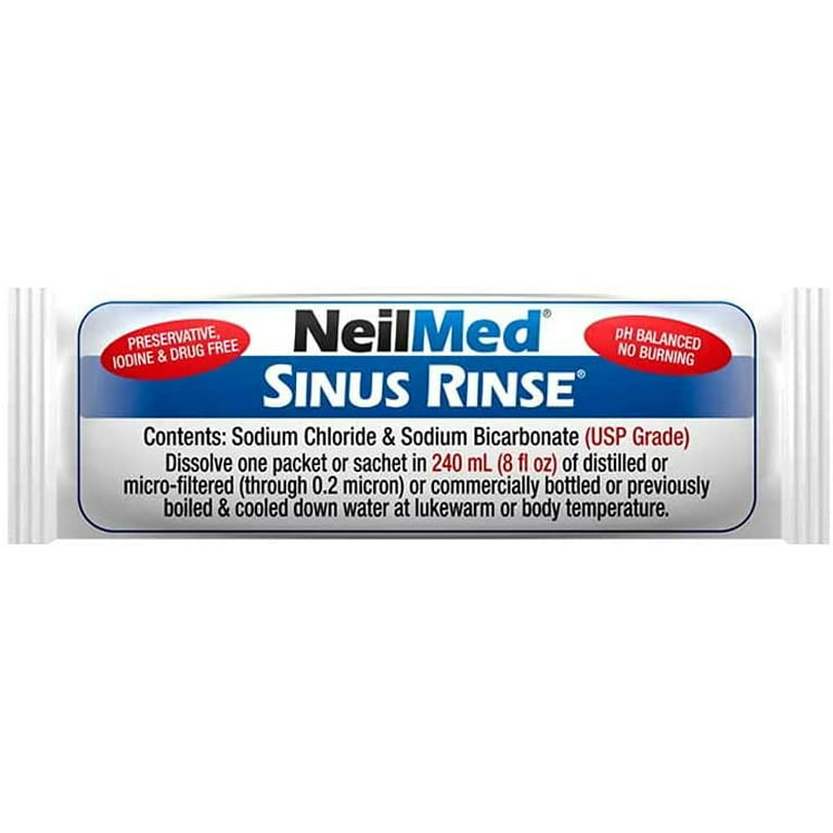  Croing 𝙉𝙖𝙨𝙖𝙡 𝙄𝙧𝙧𝙞𝙜𝙖𝙩𝙞𝙤𝙣 Nasal Rinse Kit (120 Salt  Packs) : Health & Household