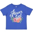 thumbnail image 3 of Inktastic Flower Girl Hand Lettering with Flowers Illustration Girls Toddler T-Shirt, 3 of 5