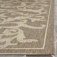thumbnail image 5 of Safavieh Courtyard Kevin Floral Indoor/Outdoor Area Rug, Brown/Natural, 6'7" x 6'7" Square, 5 of 13