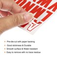 thumbnail image 4 of Uxcell Vinyl Self Adhesive Letter Number Sticker Decal Kit, Red 81 Piece 4 Sheets, 4 of 5