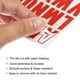 thumbnail image 4 of Kit de calcomanías de letras y números autoadhesivas de vinilo Uxcell, rojo, 81 piezas, 4 hojas, 4 of 5