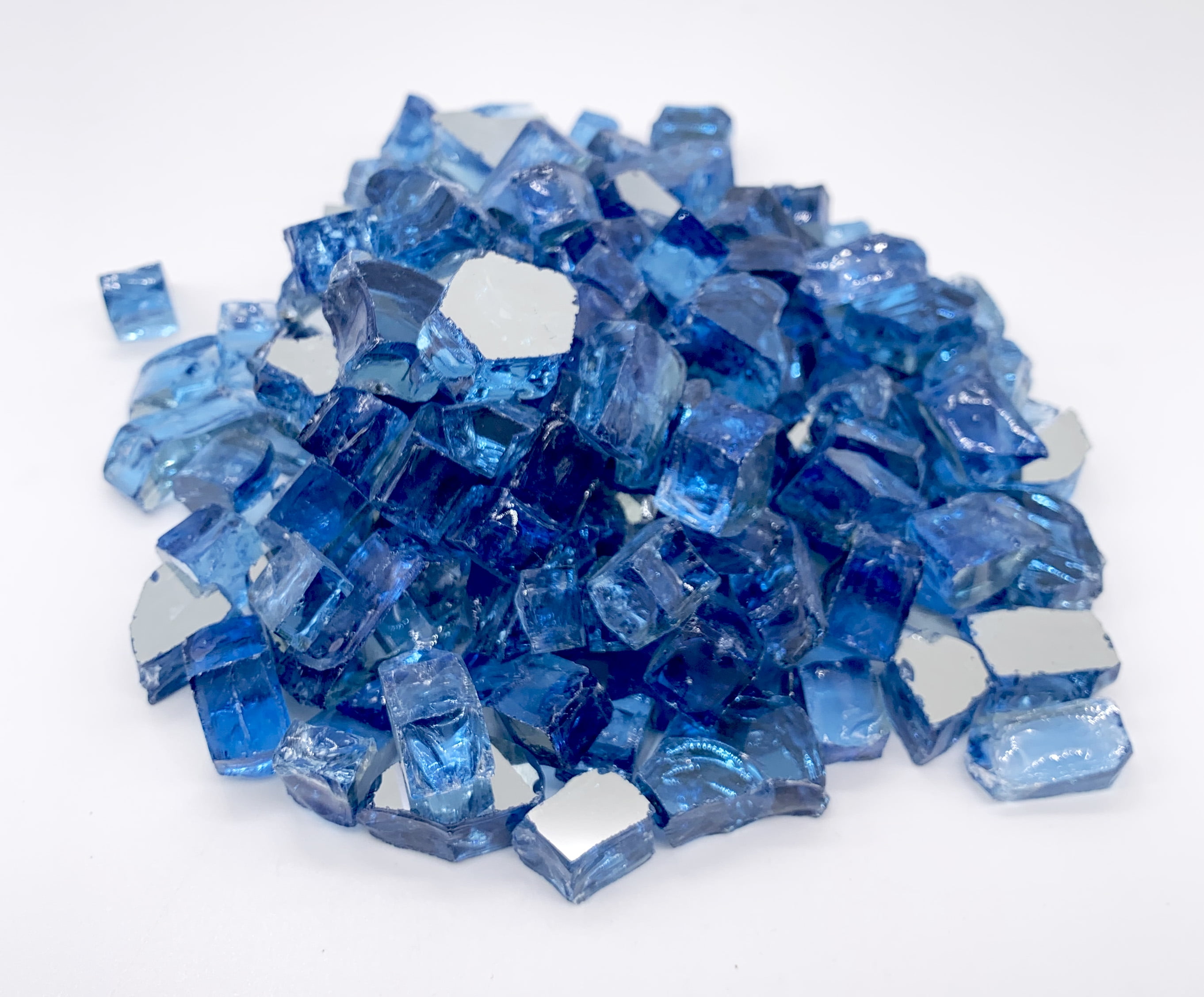 Element Fireglass 0.50" Pacific Blue Reflective Fire Glass, 10 lb