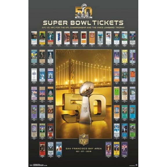 Super Bowl 50 - Tickets Poster Print (22 x 34)