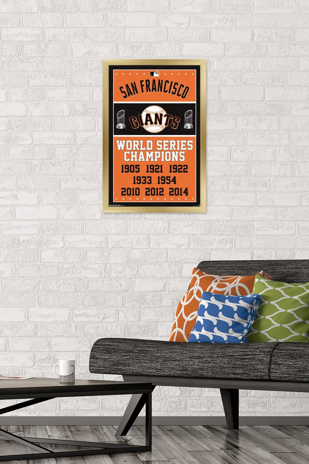 MLB San Francisco Giants - Champions Wall Poster, 14.725" x 22.375", Framed