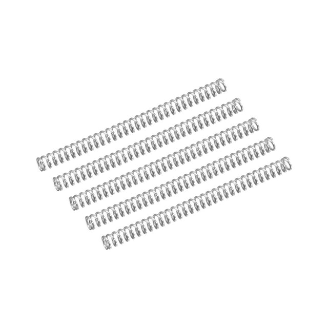 Unique Bargains Ressort de Compression 5 Pack en Acier Inoxydable 304, 2mm OD, Fil de 0,3 Mm, Longueur de 25 Mm