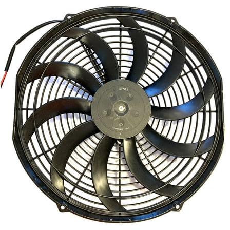 SPAL 30102042 14" Puller Fan 12 VOLT High Performance Curved Blade 1864 cfm VA08-AP71/LL-53A