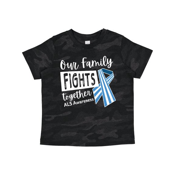 Inktastic Our Family Fights Together Als Awareness Boys or Girls Toddler T-Shirt